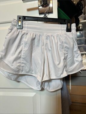 Lululemon White Athletic Shorts - Lightweight Running Shorts